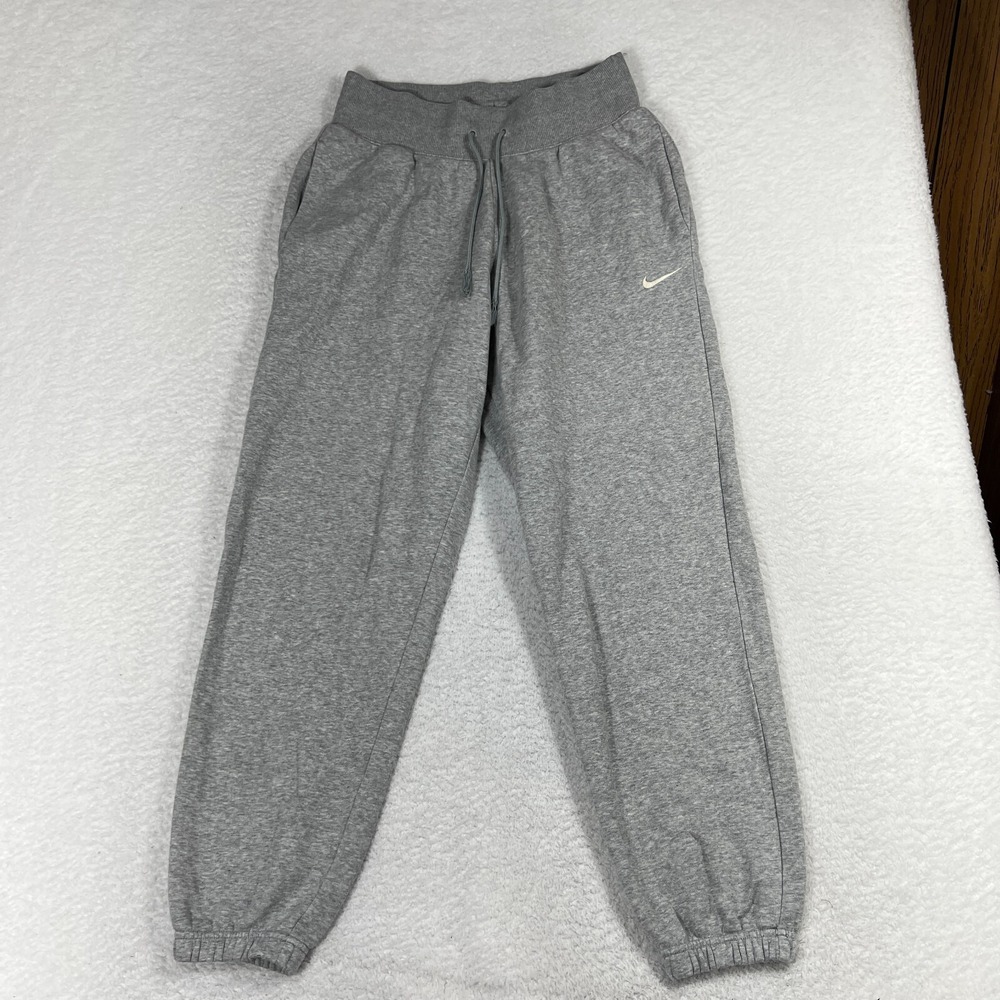 Nike Joggers Mens Small W29x30.5 Grey Swoosh Logo Jogging Bottoms Comfort Taper